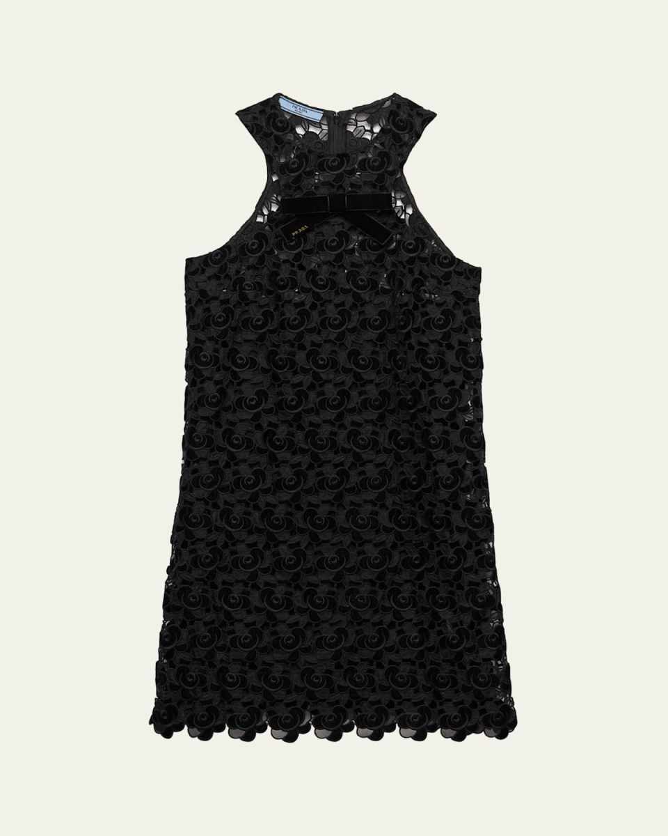 Lace Scallop Mini Dress